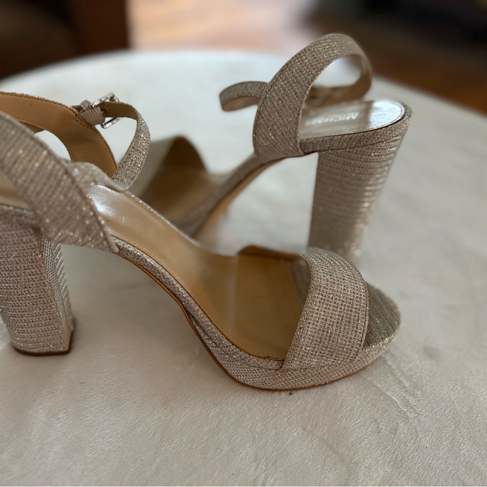 Elegant Silver High Heel Sandals